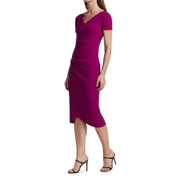 Chiara Boni La Petite Robe Ajak Jersey Wrap Dress US 8 $695 - Picture 2 of 12